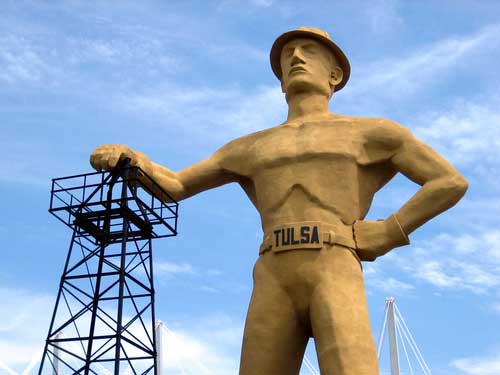 Shop CBD For Dogs And Cats Tulsa Golden Driller Statue