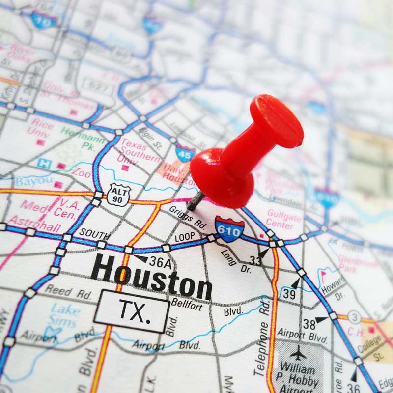 Buy CBD Houston Map