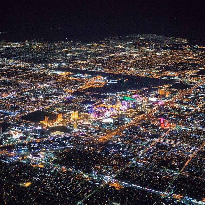 Buy CBD Las Vegas City At Night From The Air