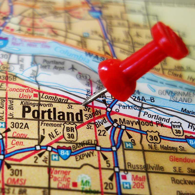 Buy CBD Portland Oregon Map
