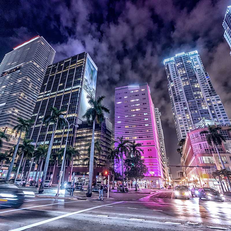 Buy CBD Miami City At Night