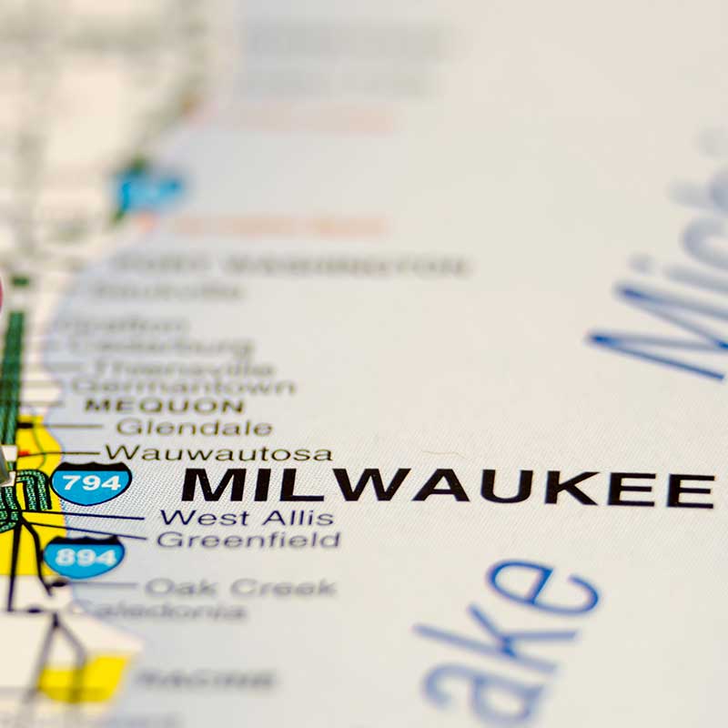 Buy CBD Milwaukee Map