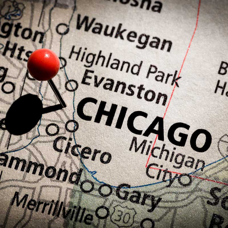 Buy CBD Chicago Map