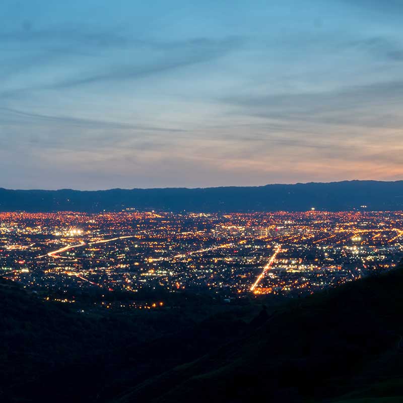 Buy CBD San Jose Valley At Night