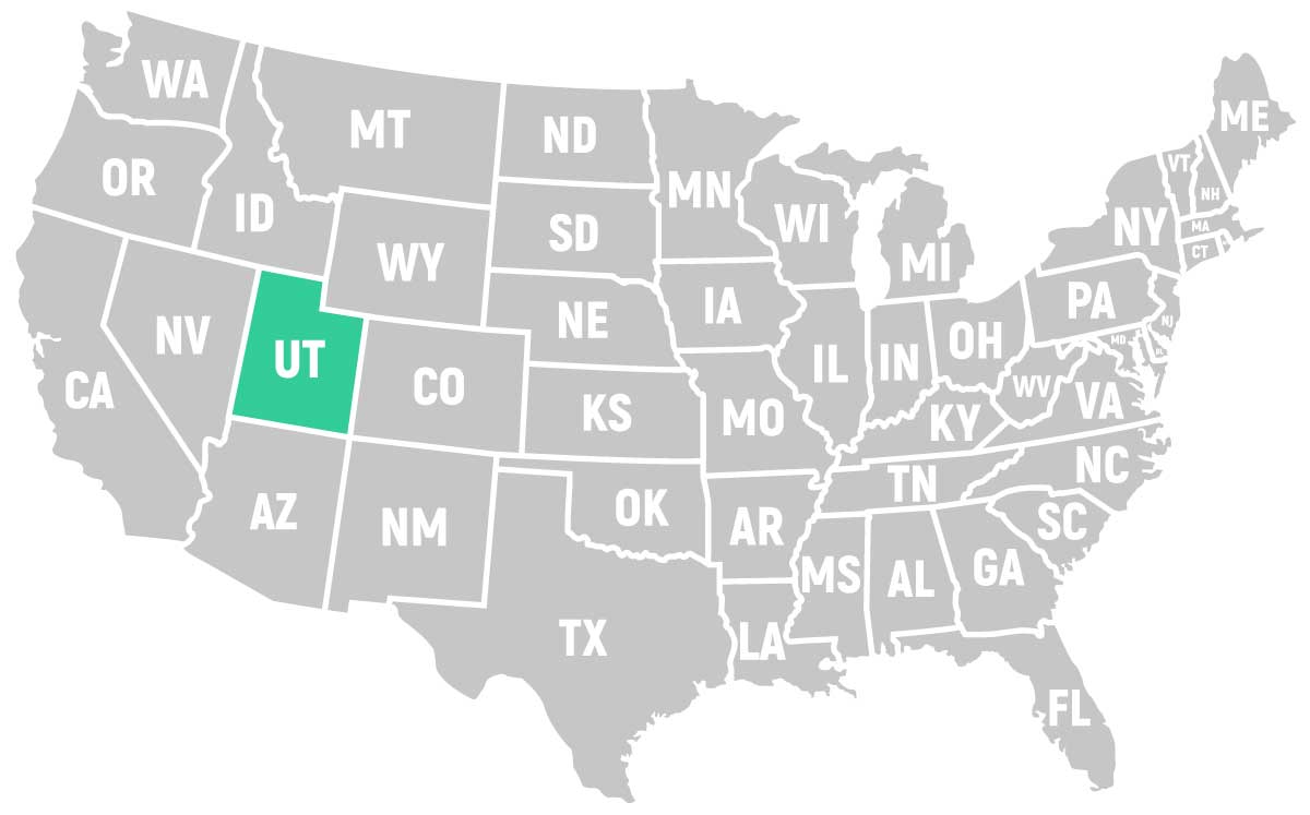 Buy CBD In Utah Map